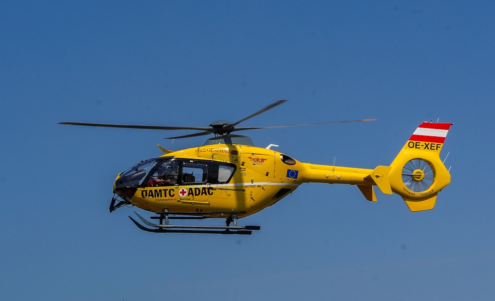 Der Rettungshubschrauber musste ausrücken.  (Symbolbild).
