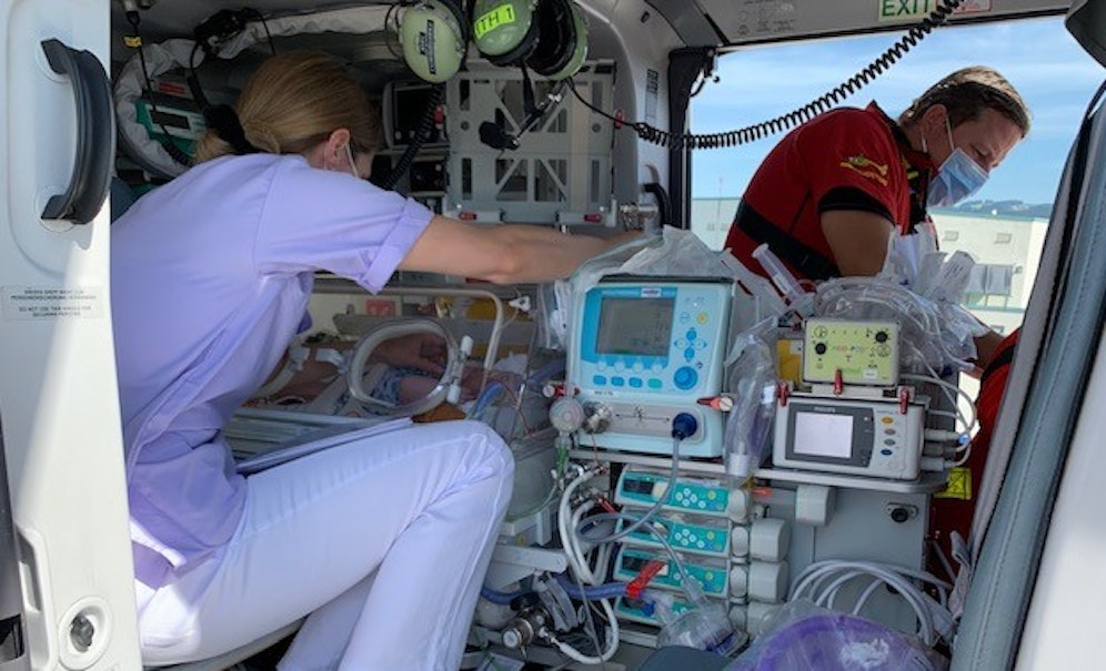 Christophorus 33 Helikopter von innen (Symbolfoto)