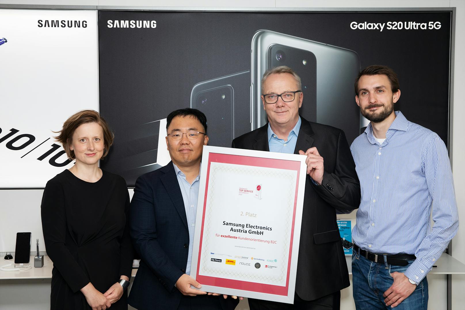 Samsung erhält erneut Award für "Top Service" in Österreich.