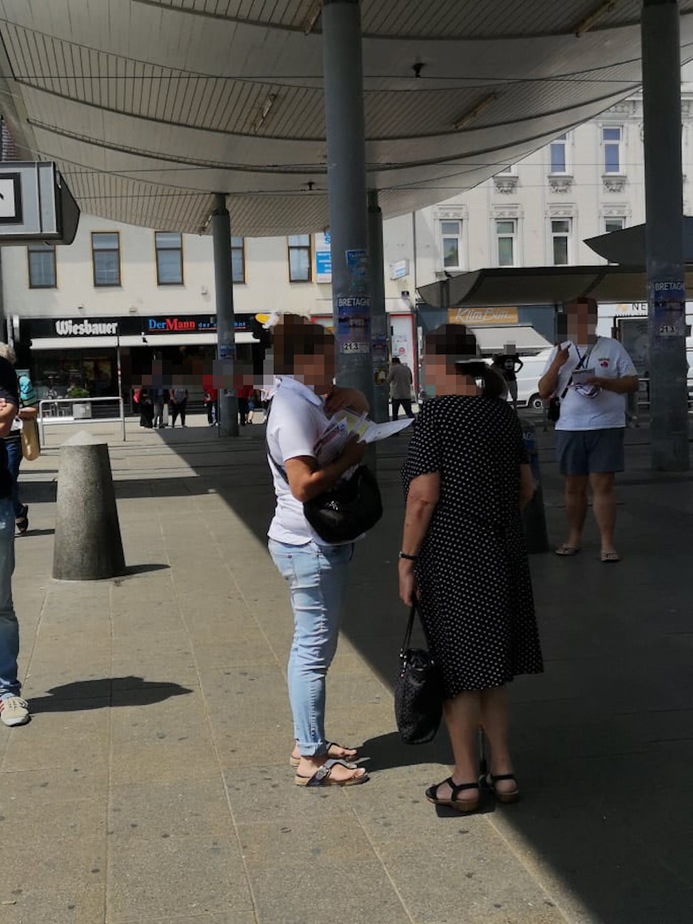 Es wurde kein Sicherheitsabstand eingehalten.