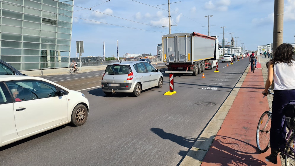 Richtung Linz staute es von Urfahr kommend stark.