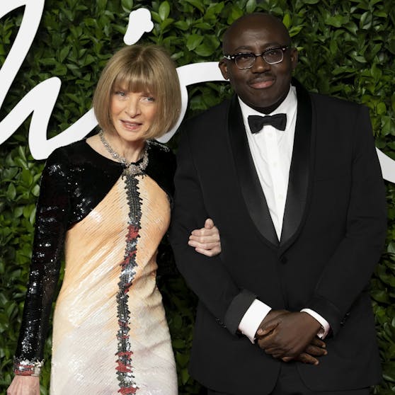 US-"Vogue"-Chefin Anna Wintour mit Edwar Enninful.