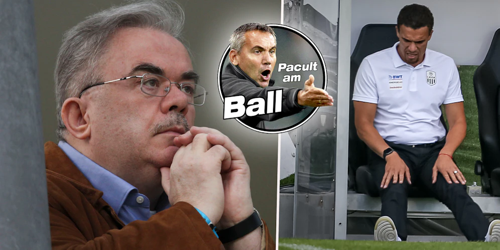 Links Martin Pucher, der als Mattersburg-Präsident abtritt. Rechts Valerien Ismael der seinen Job als LASK-Trainer verlor.