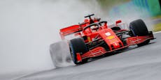 Vettel fährt Regen-Bestzeit, Hamilton macht Pause