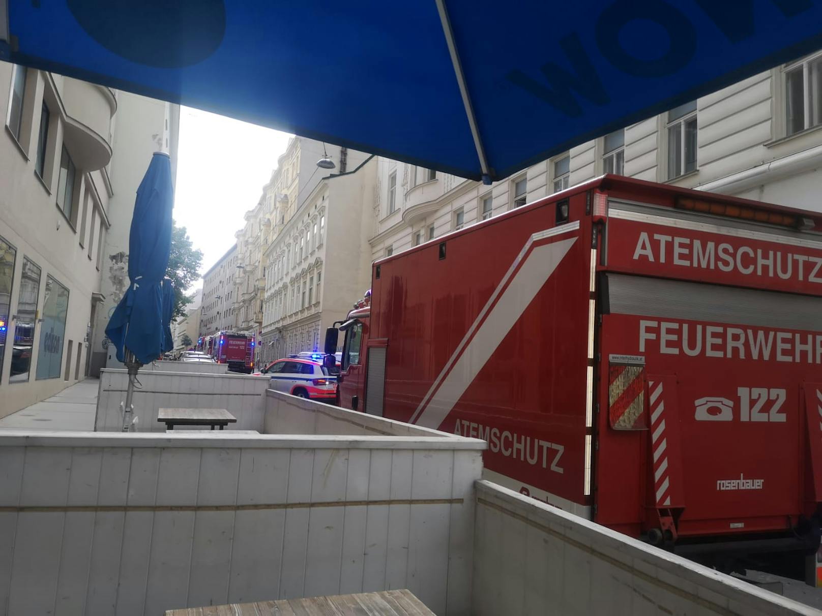 Es gab einen Brand in Wien.