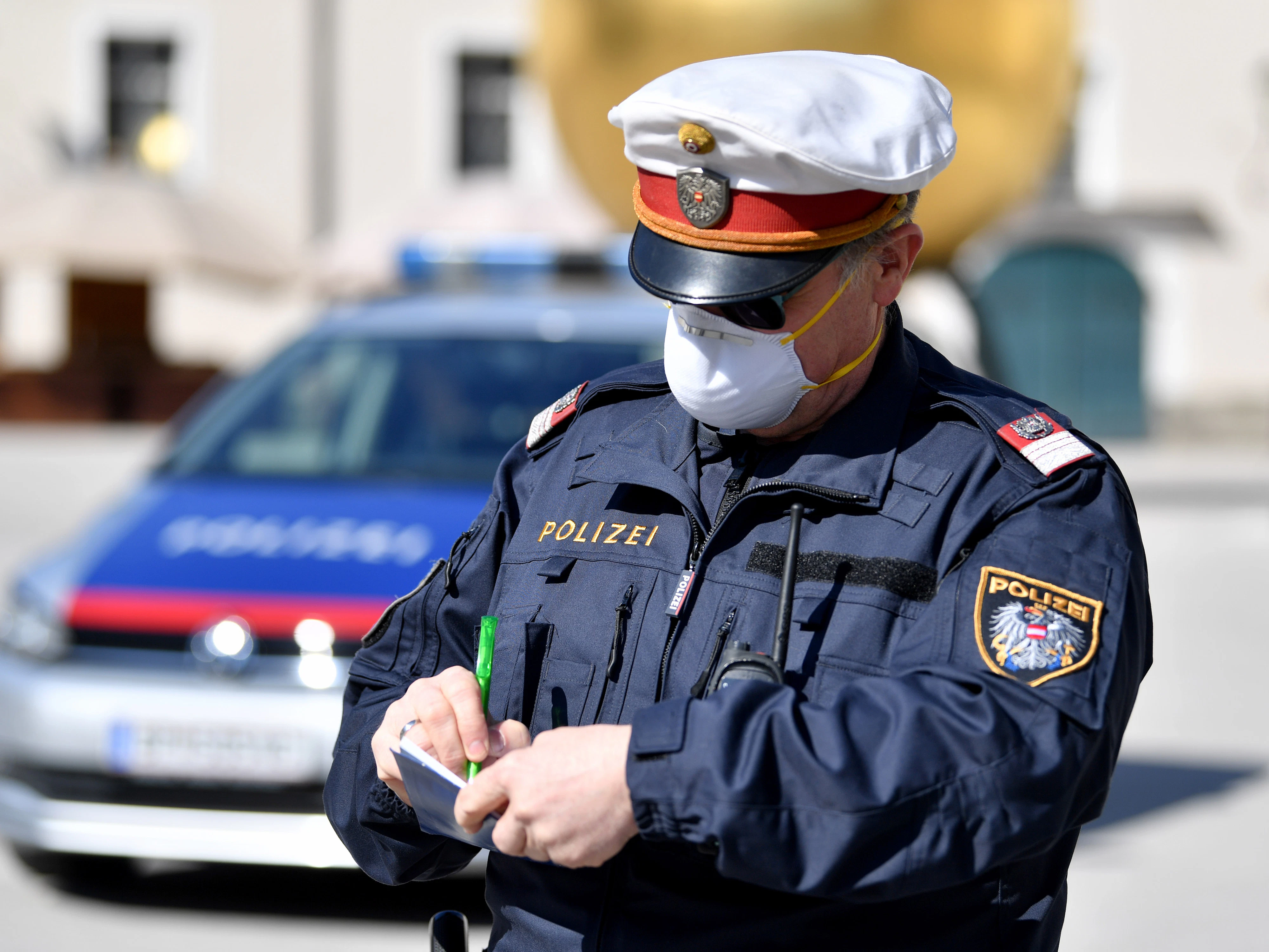 Sieben Polizisten wurden in Salzburg positiv getestet.