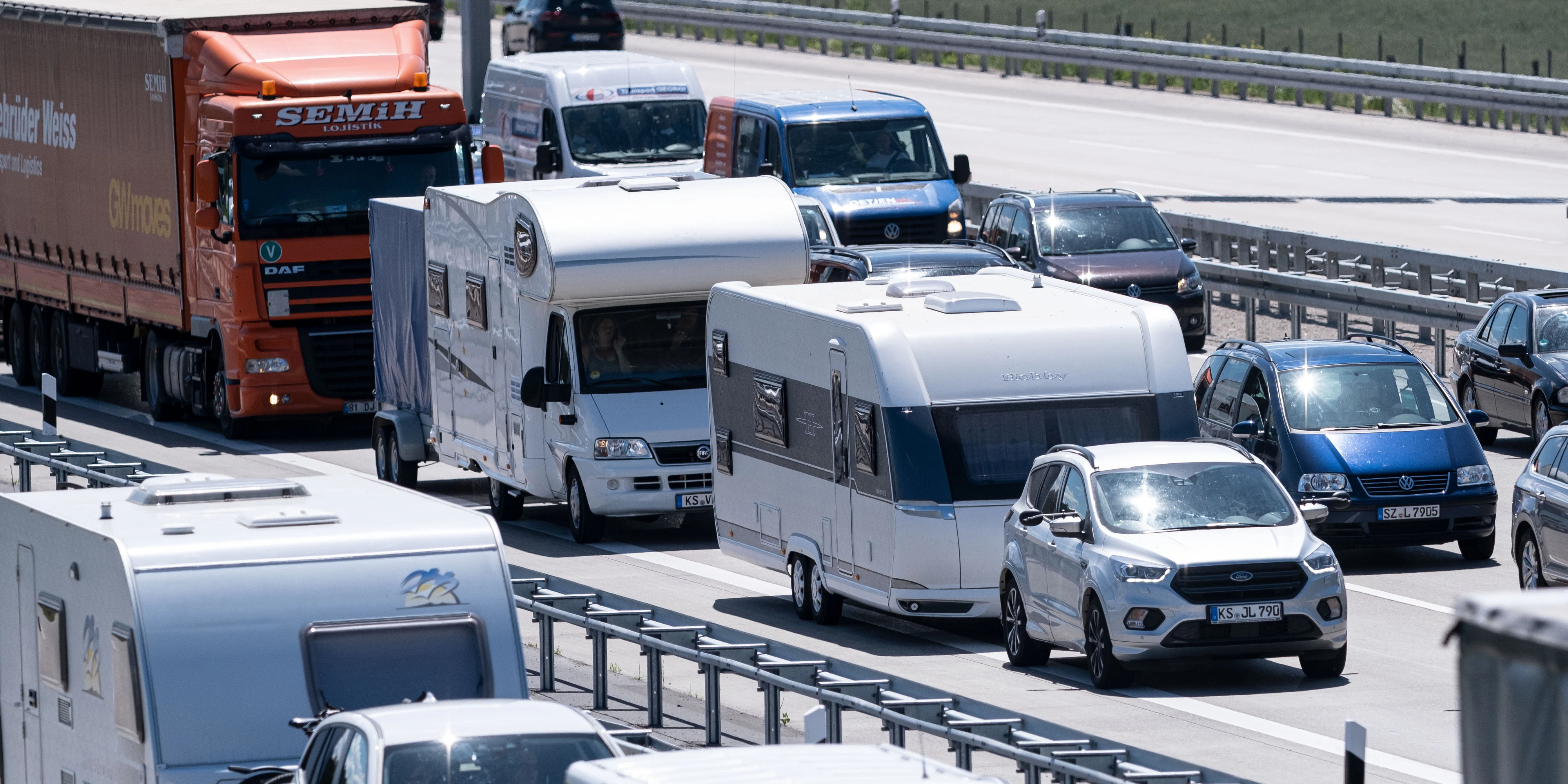 Stau Autobahn