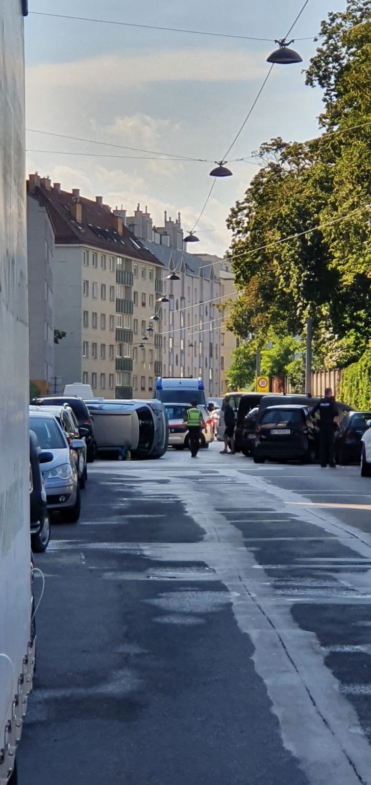 Crash in der Siegfriedgasse (Floridsdorf)