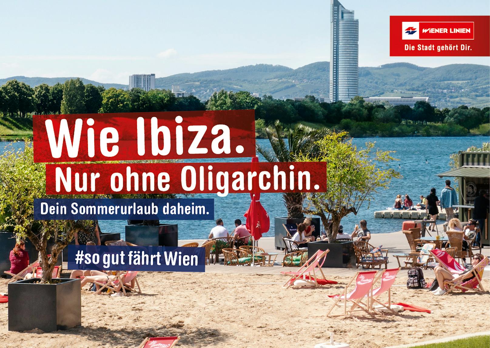 Mit acht Sujets werben die Wiener Linien für Wien als Urlaubsziel. Und nimmt dabei Anleihen bei der Ibiza-Affäre.