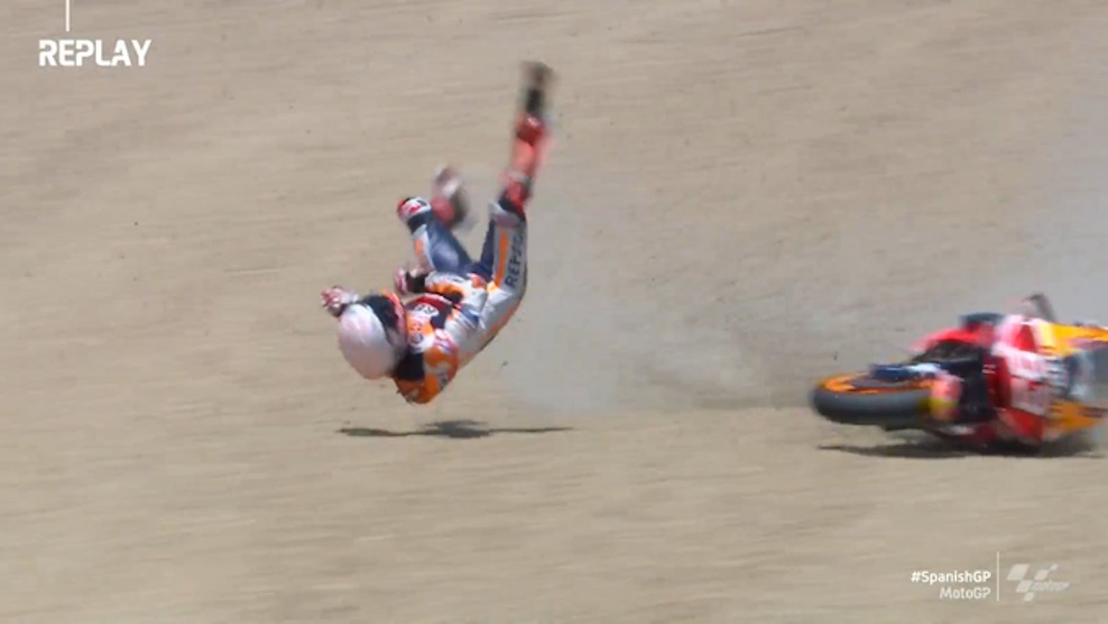 Marquez fliegt bei MotoGP-Auftakt brutal ab