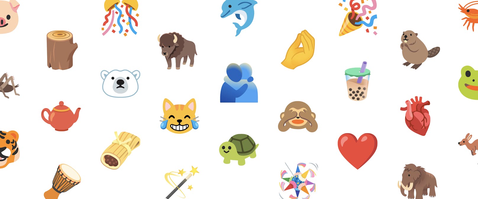 Eine Auswahl der neuen Emojis siehst du hier.