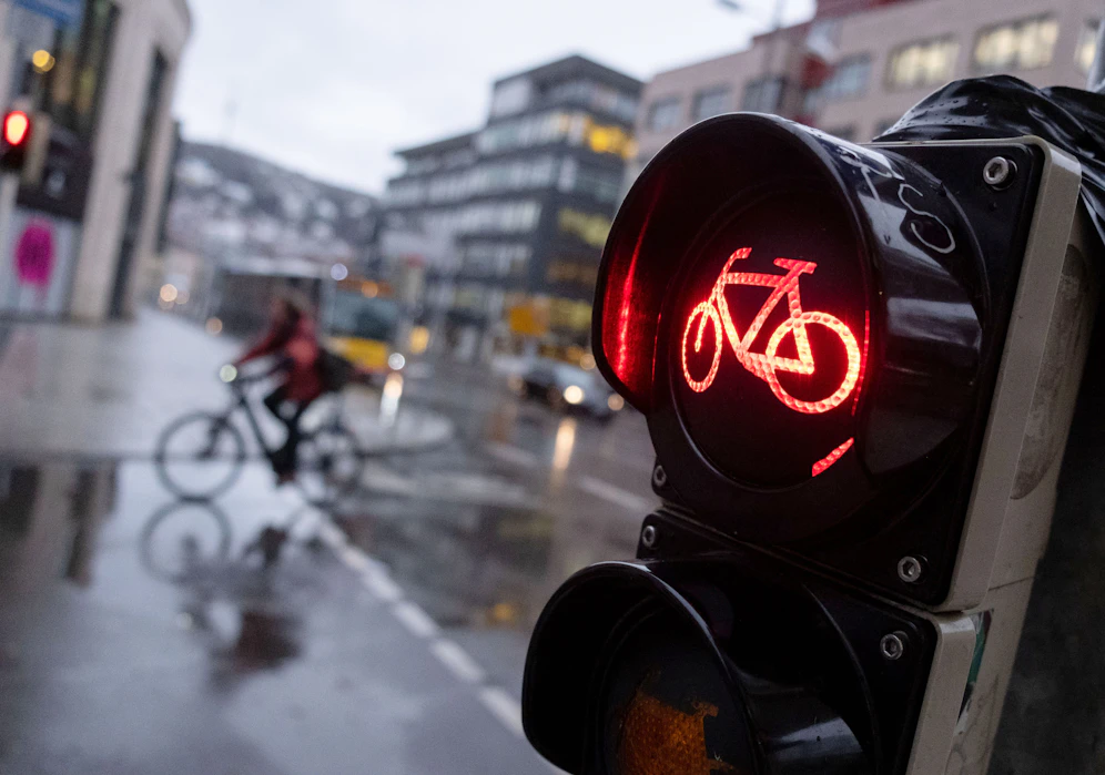 Der Mann ignorierte die rote Ampel. Danach kam es zu Beleidigungen.