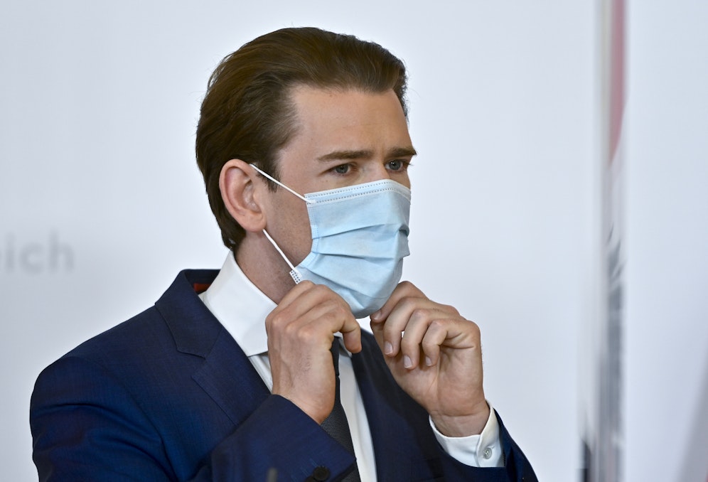 Sebastian Kurz mit Maske