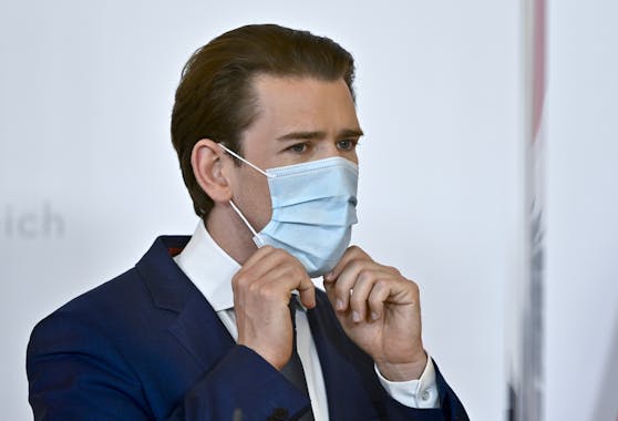 Sebastian Kurz mit Maske