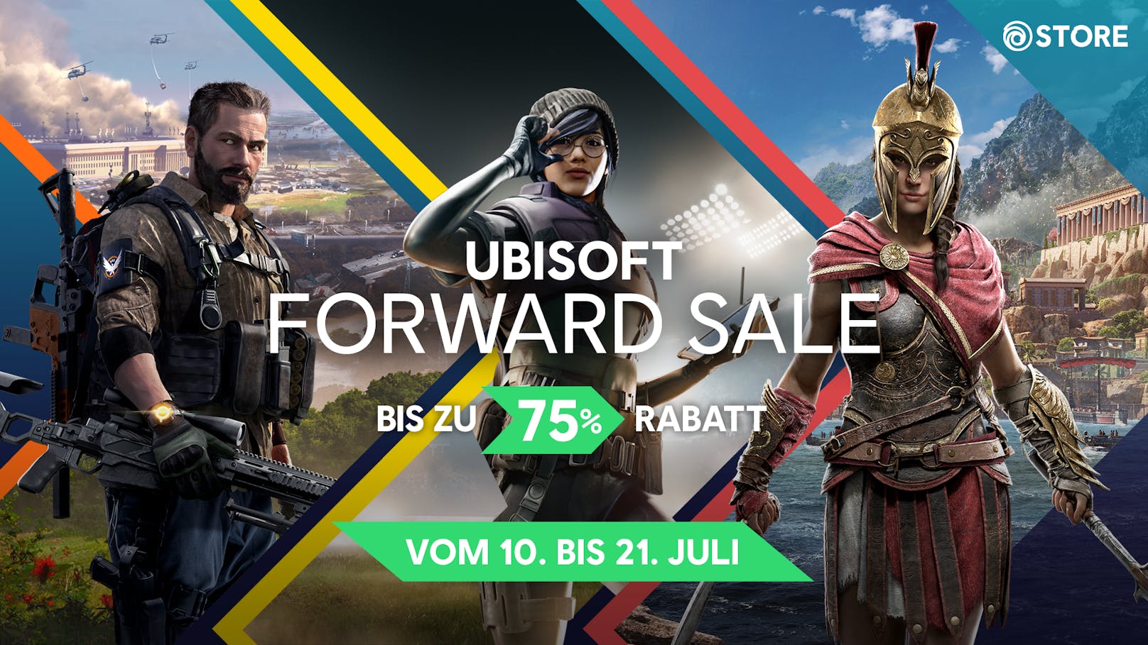 Ubisoft Forward Sale im Ubisoft Store mit bis zu 75 Prozent Rabatt.