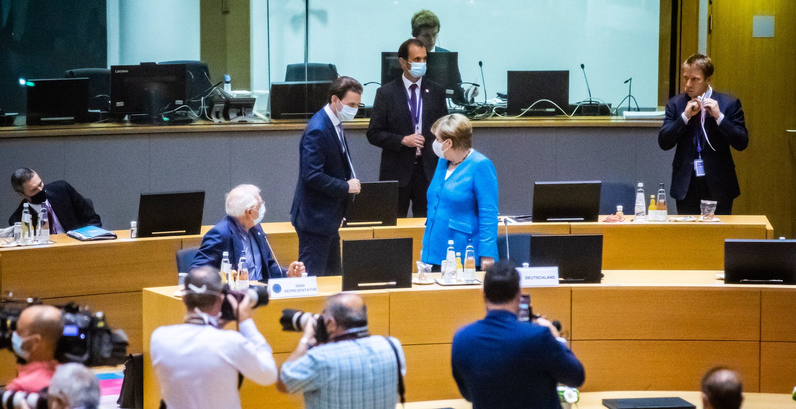 Bundeskanzler Sebastian Kurz und die deutsche Kanzlerin Angela Merkel.