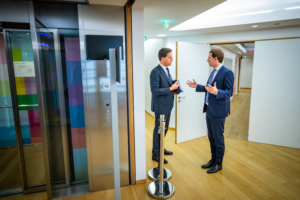 Sebastian Kurz und Mark Rutte.