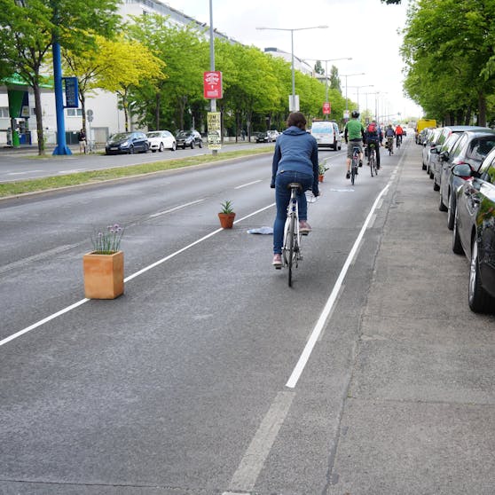 Aktionismus in der Adalbert-Stifter-Straße, der laut Bezirk "illegal" war.