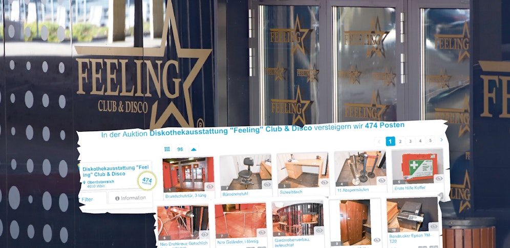 Das Inventar der Pleite-Disco 