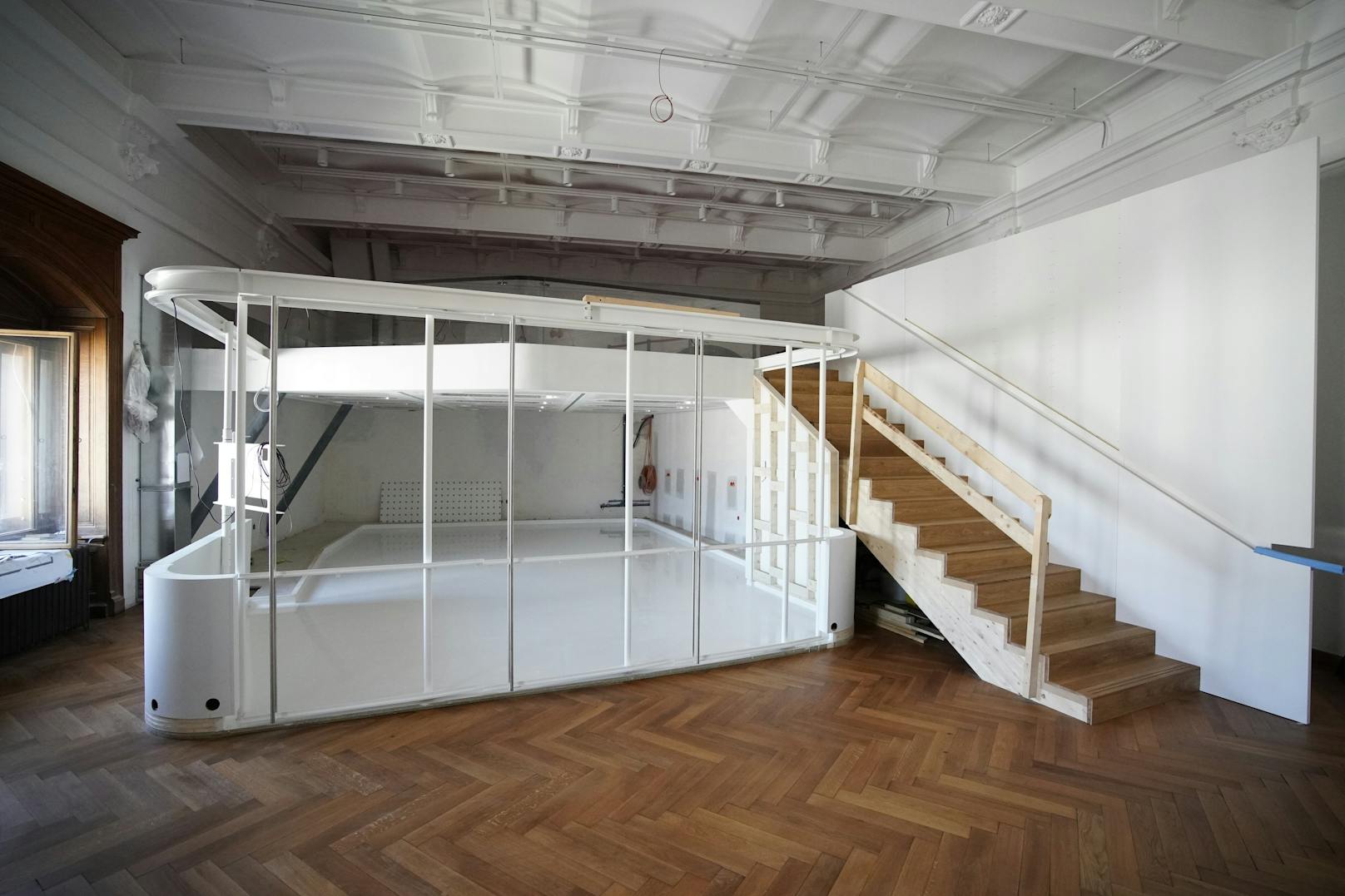 Noch ist das neuen "Deck 50" im Dachgeschoss des Naturhistorischen Museum Wien eine Baustelle.