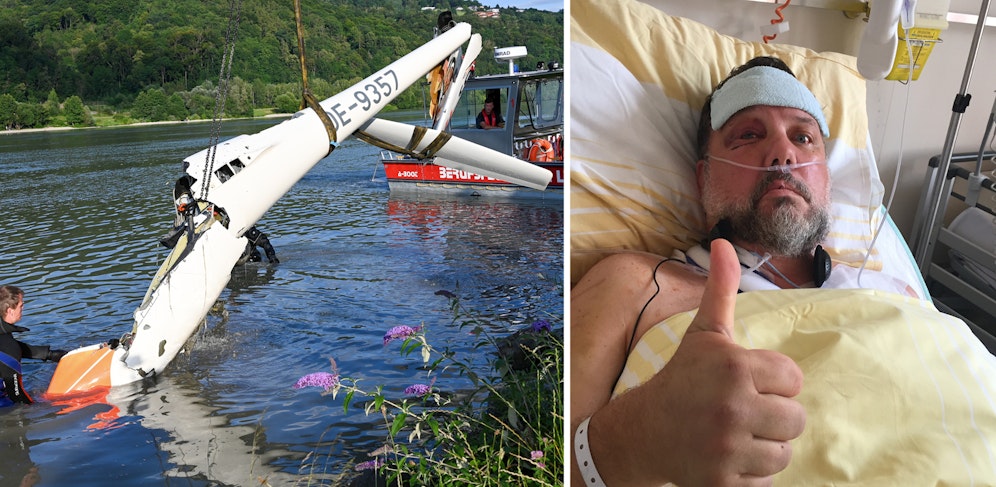 Nach seinem Absturz ist Werner A. wieder guten Mutes.