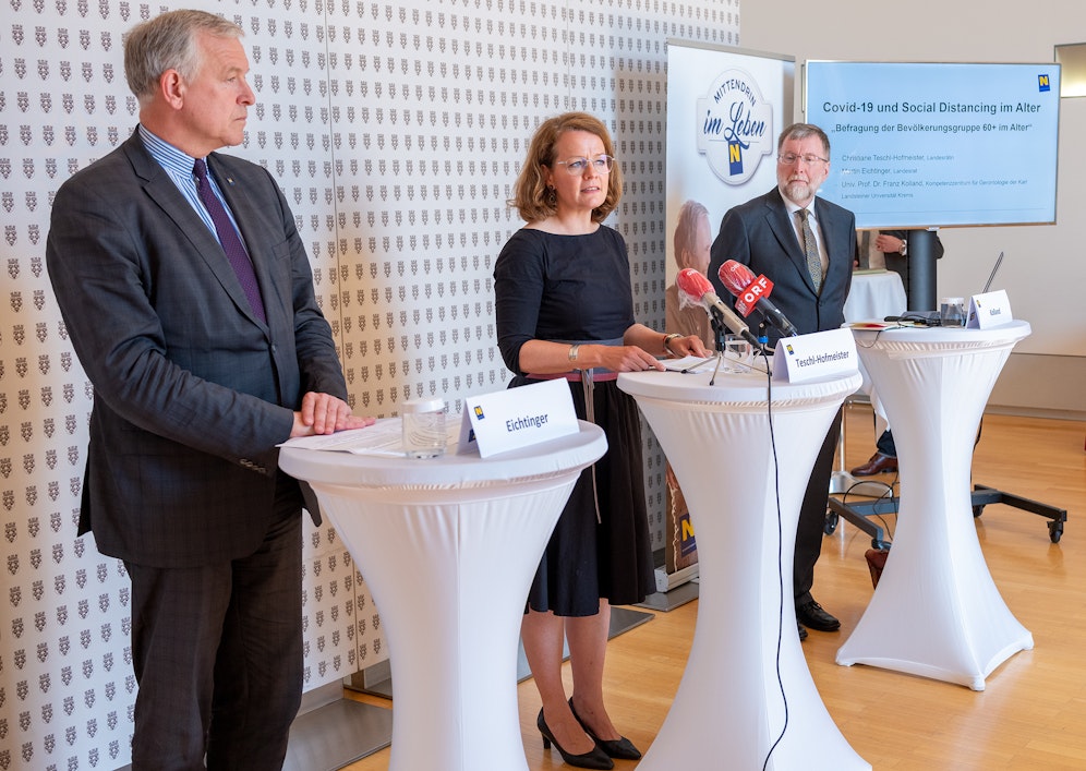 Eichtinger, Teschl-Hofmeister und Kolland (v.l.)