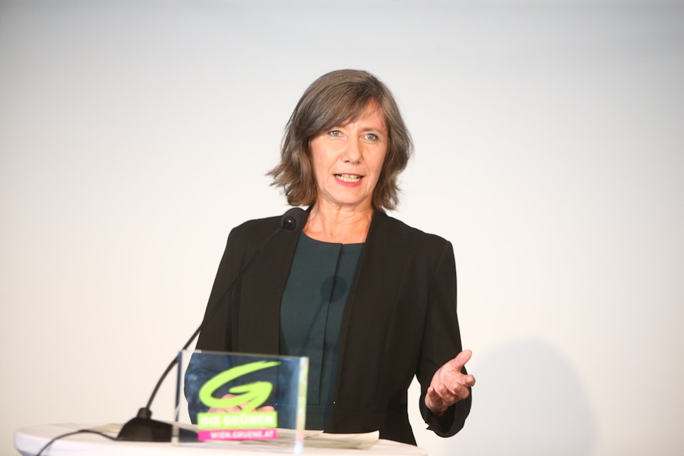 Vizebürgermeisterin Birgit Hebein folgte auch Maria Vassilakou und führt die Wiener Grünen in den Wahlkampf.