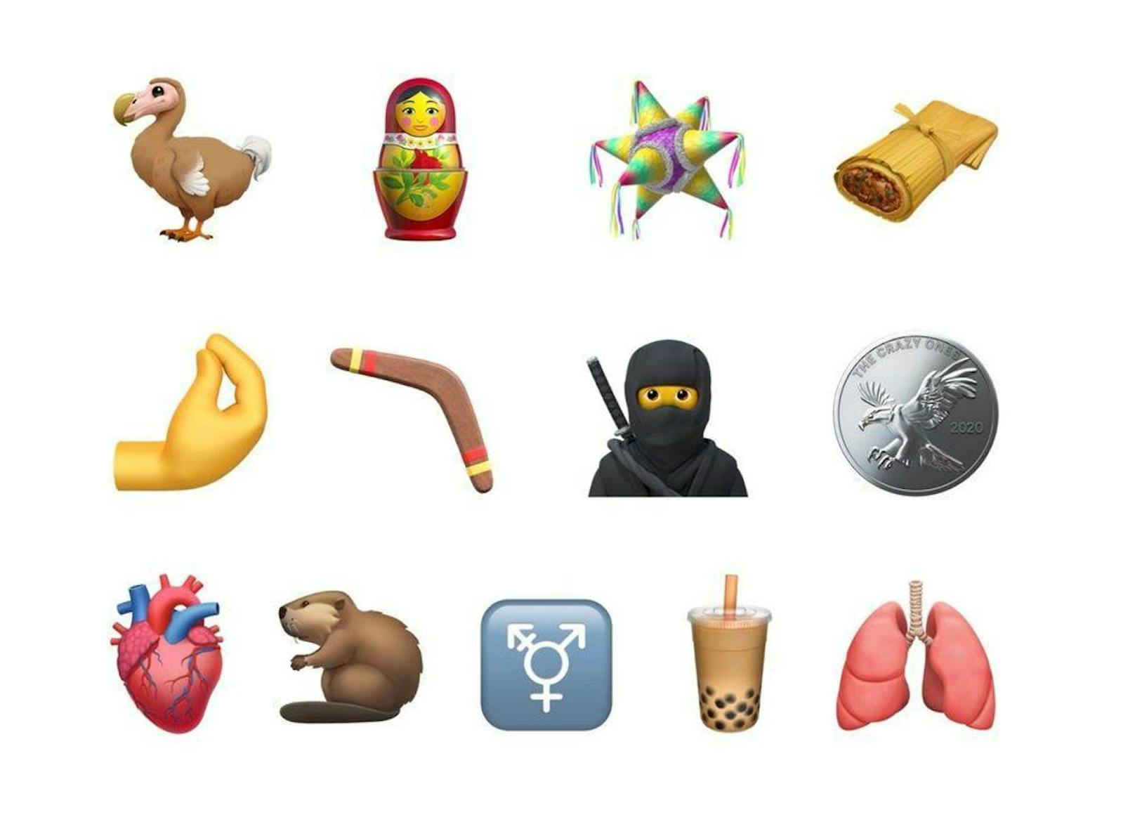 So sehen die Symbole bei Apple aus. Die nachfolgenden Bilder zeigen, wie die Emojis auf Android-Geräten aussehen.