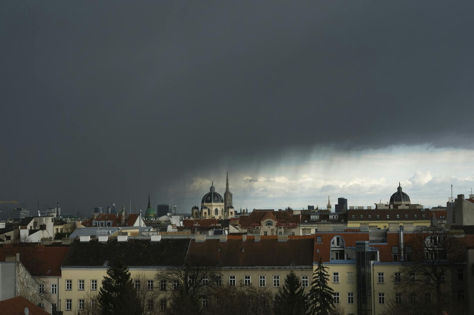 Gewitter in Wien.