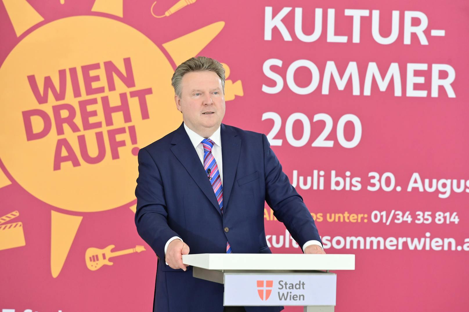 Wiens Bürgermeister zieht eine positive Zwischenbilanz des Wiener Kultursommers 2020.