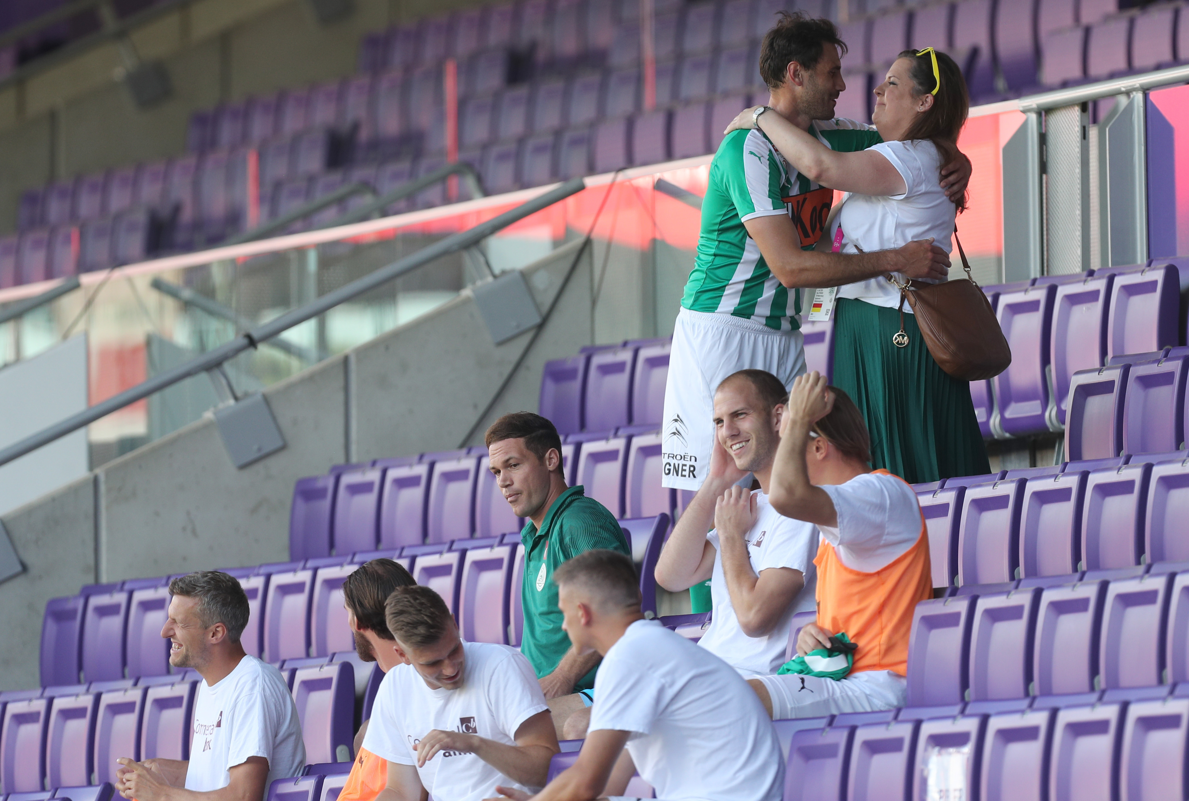 Nedeljko Malic herzte Ines Pucher nach seinem letzten Einsatz für Mattersburg.