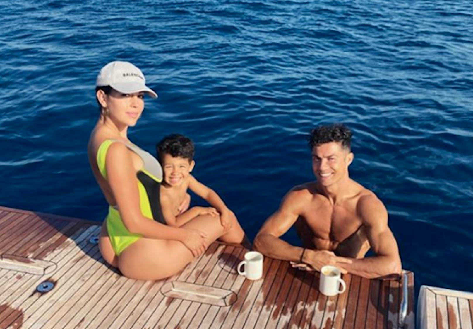 Cristiano Ronaldo beim Familienurlaub