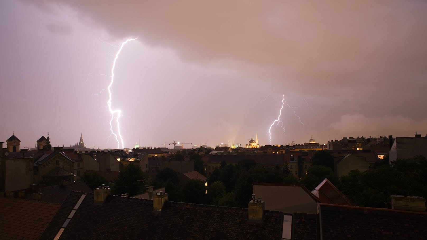 Auch Wien muss sich am Dienstag auf Gewitter einstellen.