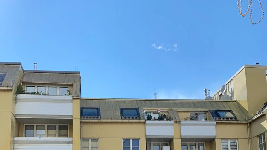 Nur fünf Minuten nach dem heftigen Hagelschauer herrscht in Wien-Ottakring wieder strahlender Sonnenschein.