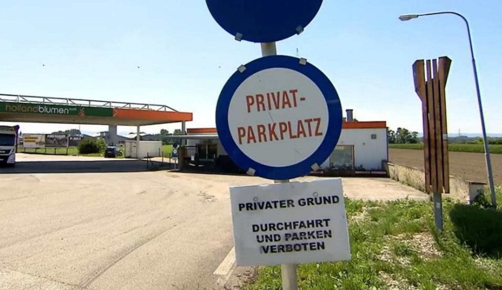 Parkplatz in Stockerau: Es hagelt Besitzstörungsklagen.