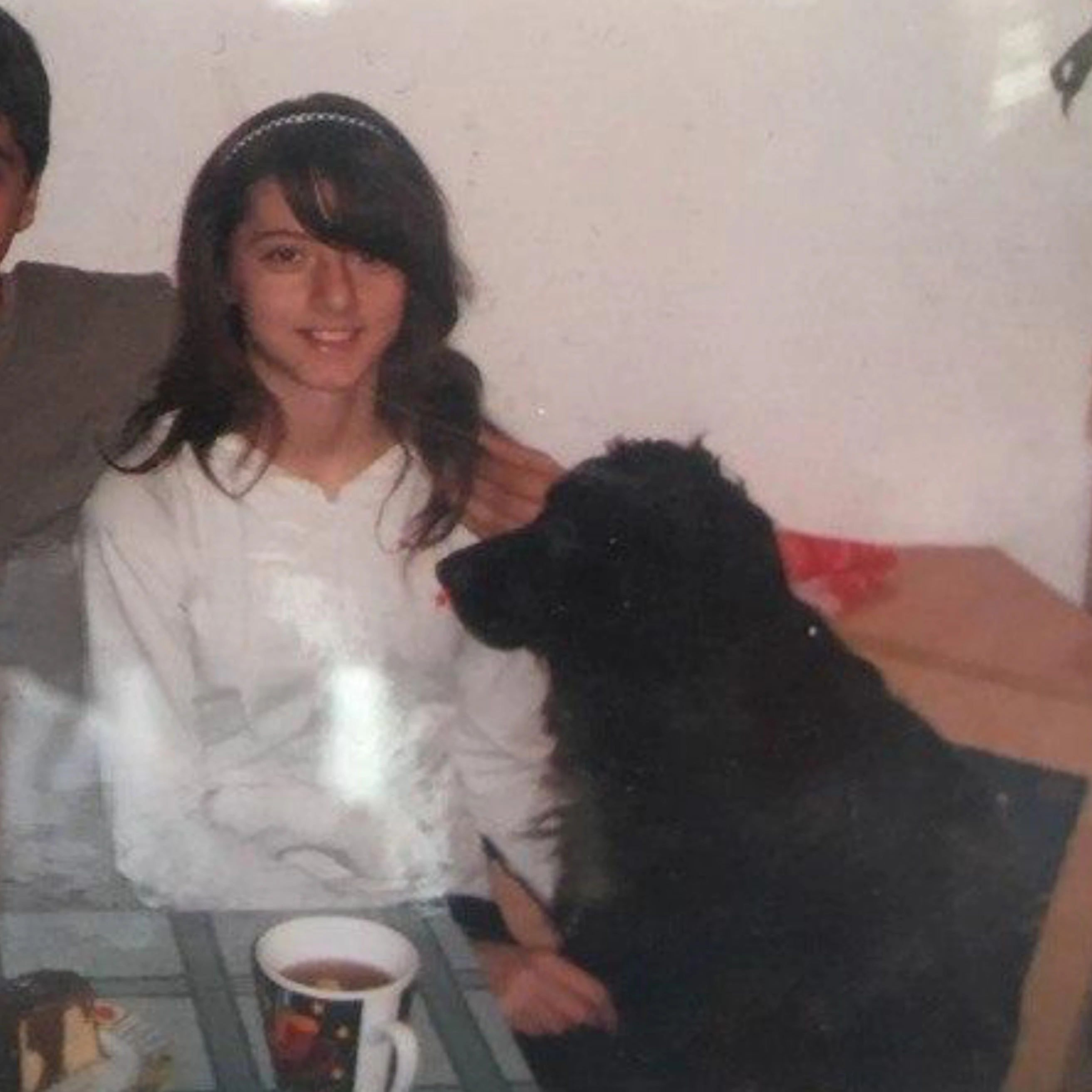 Hund und Frauchen vor zehn Jahren