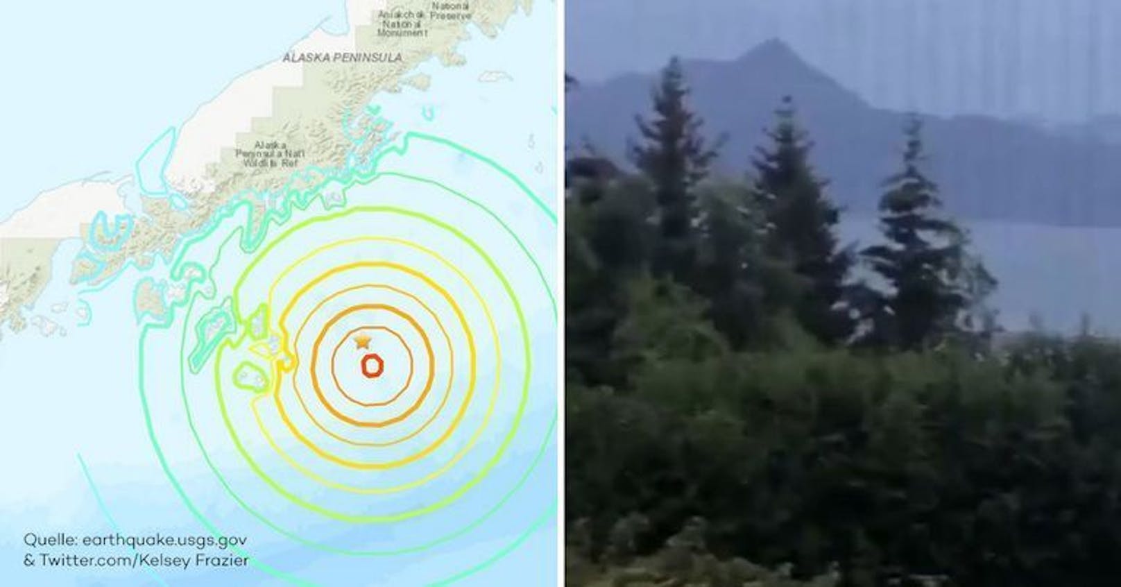 Die US-Behörde warnt vor einem Tsunami.