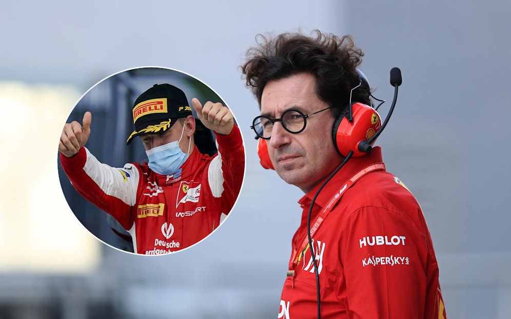 Mick Schumacher, Mattia Binotto