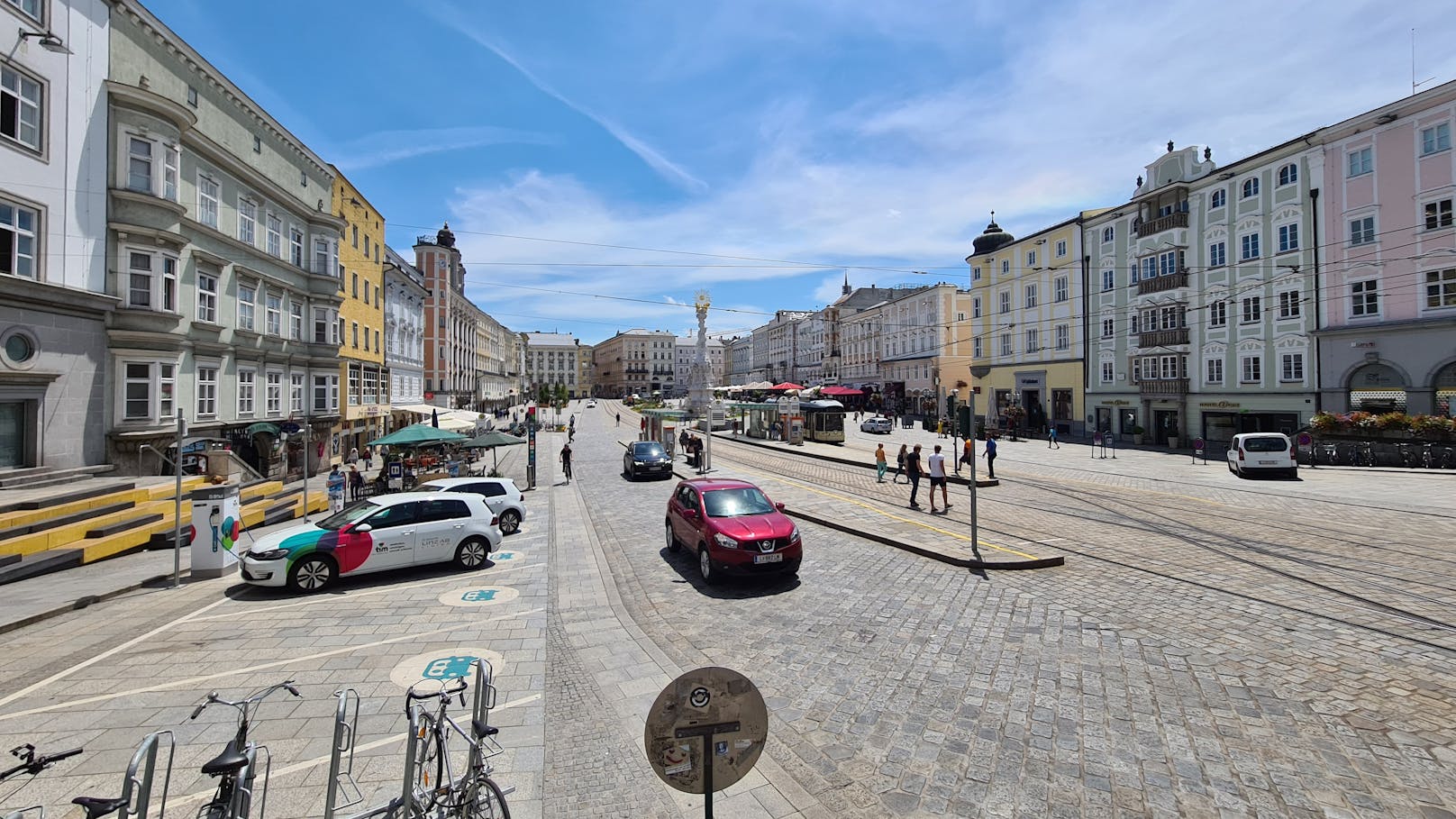 Der Linzer Hauptplatz soll bis 2024 autofrei werden.