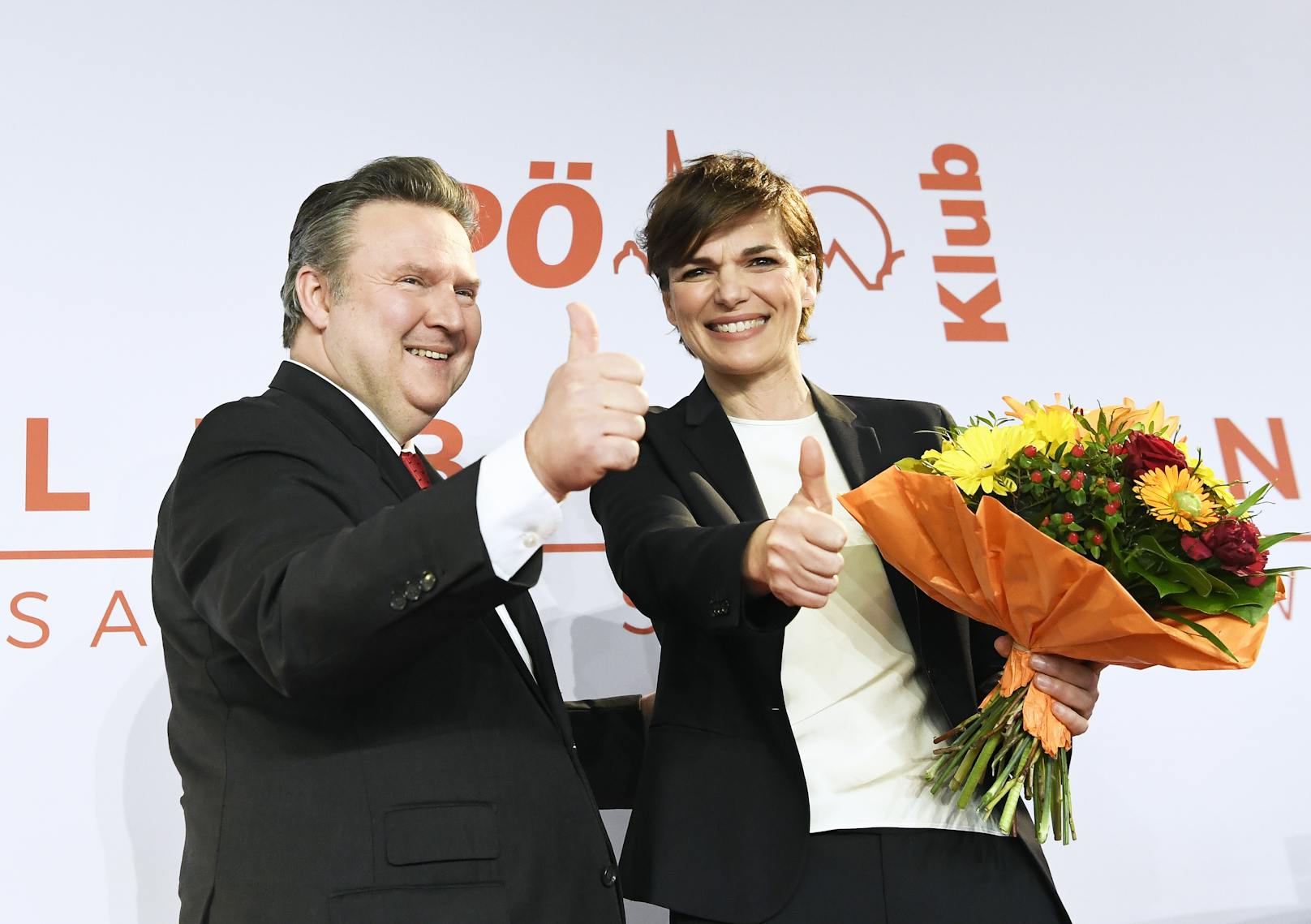 Michael Ludwig mit SPÖ-Bundeschefin Pamela Rendi-Wagner.