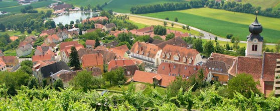 Die Gemeinde Riegersburg von der Vorburg aus gesehen