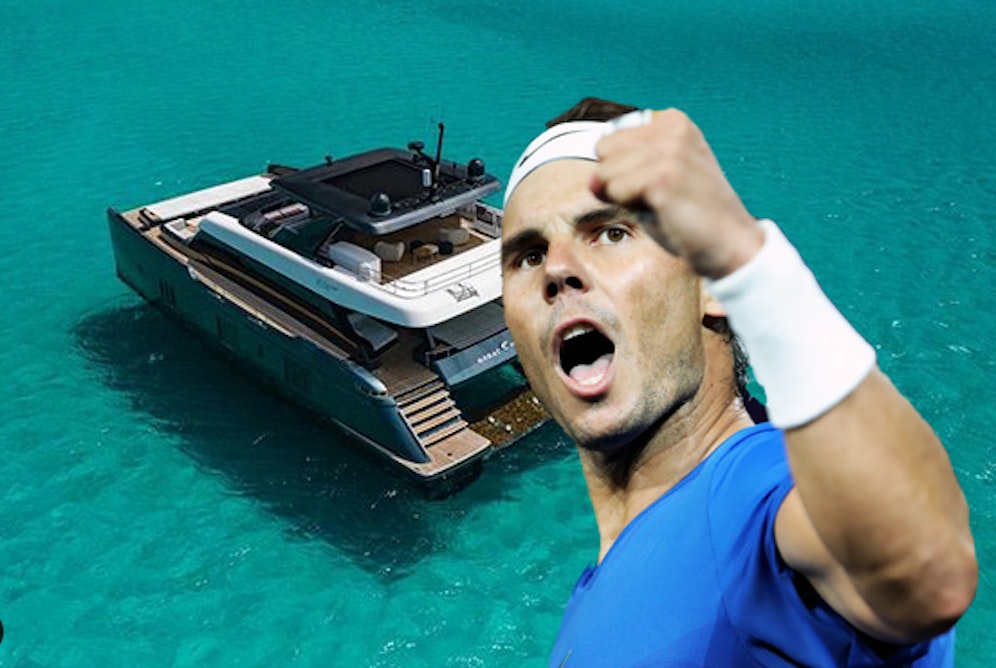 Nadal mit seinem schwimmenden Viertwohnsitz