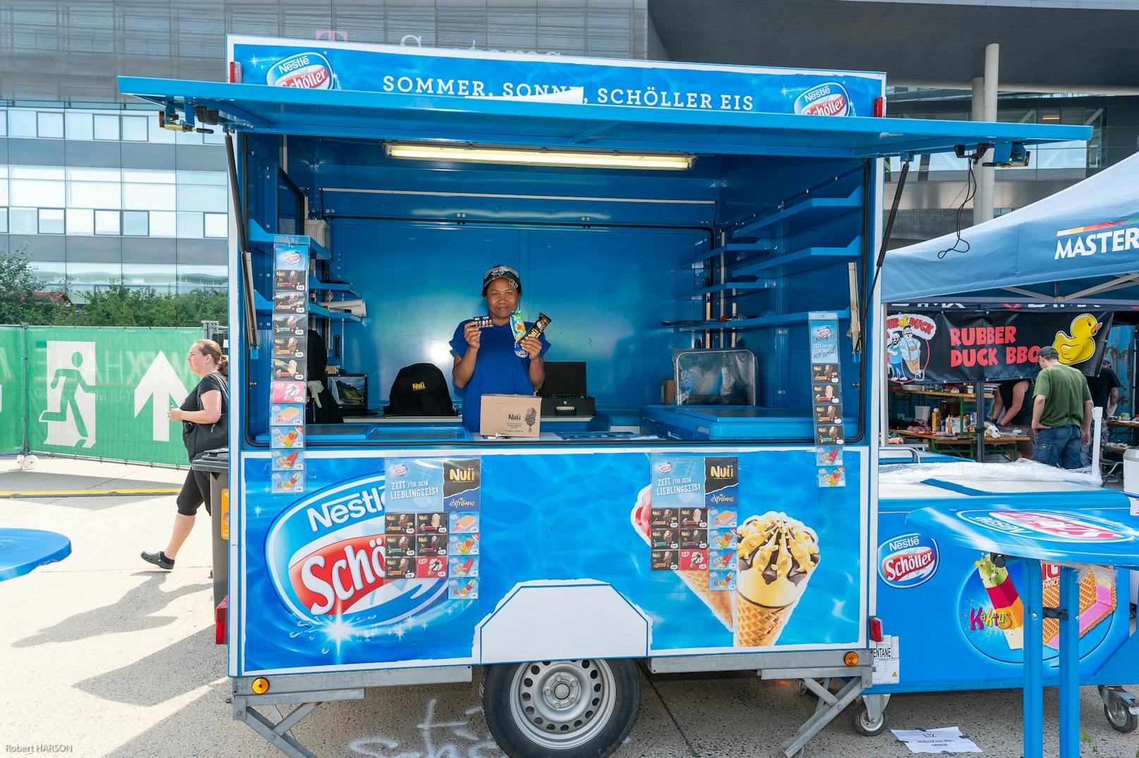Der beliebte Schöller Eiswagen darf bei den Vienna BBQ Days natürlich nicht fehlen!