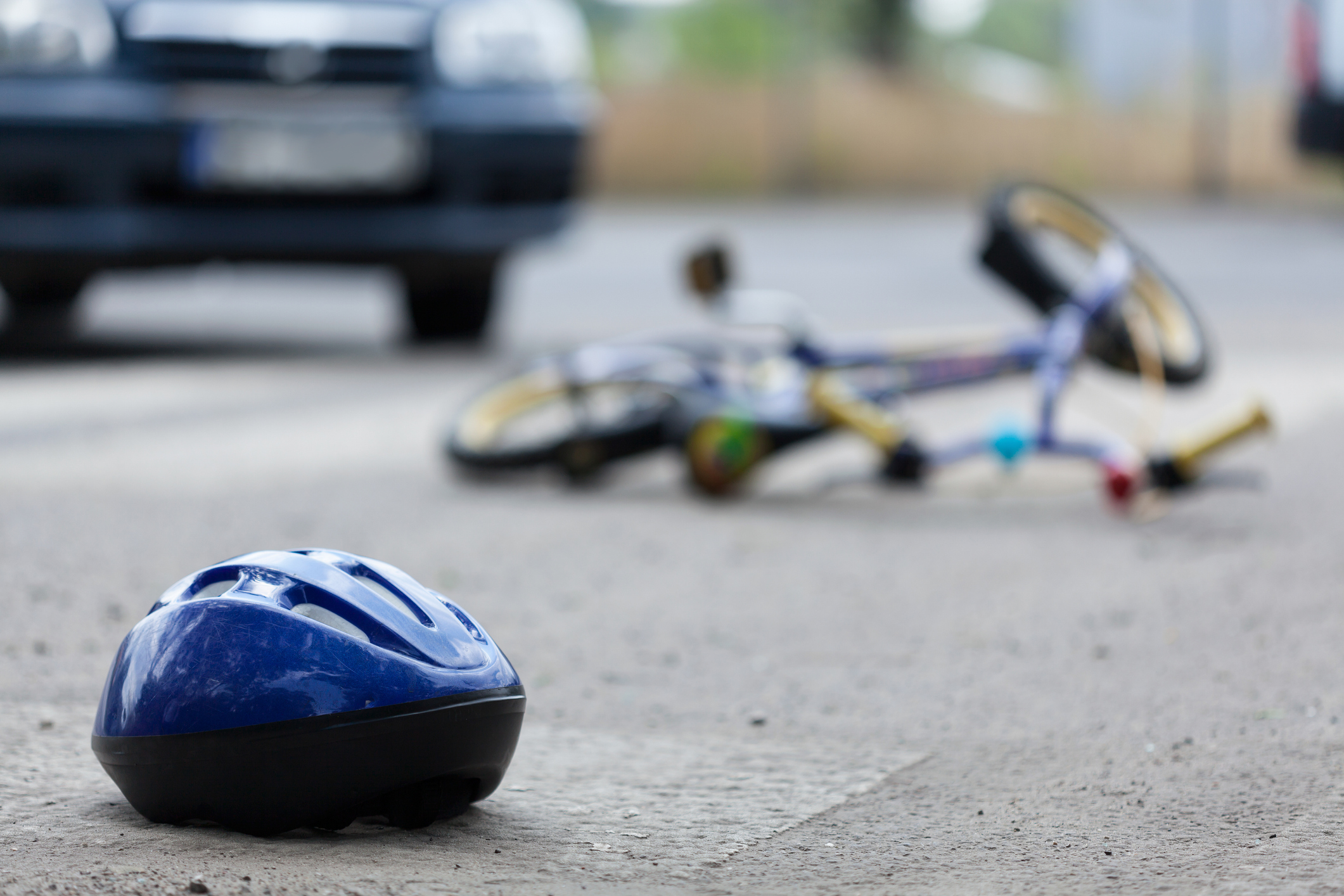 Symbolfoto eines Fahrrad-Unfalls.