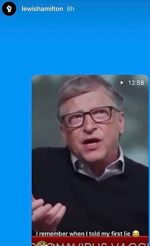 Das umstrittene und inzwischen gelöschte Posting von Lewis Hamilton