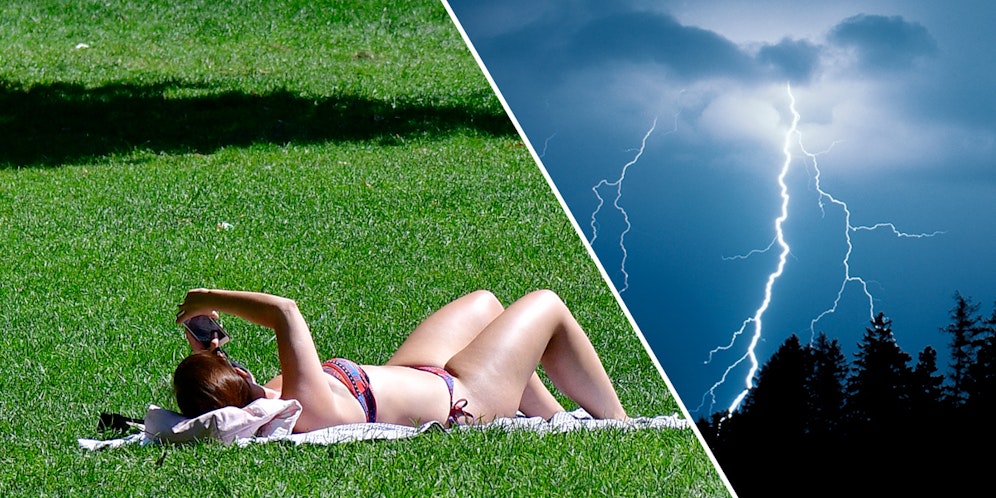 Auf die Hitze folgen kräftige Gewitter.