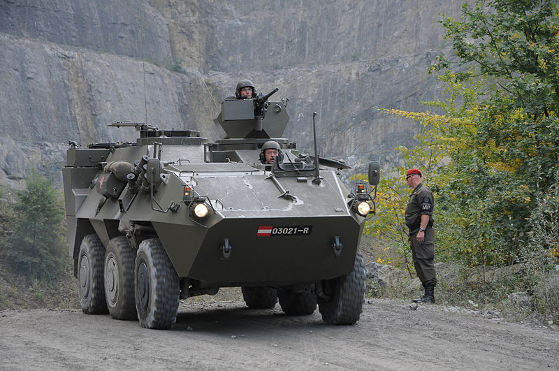 Der Radpanzer Pandur ist bei mehreren österreichischen Jägerbataillonen im Einsatz.