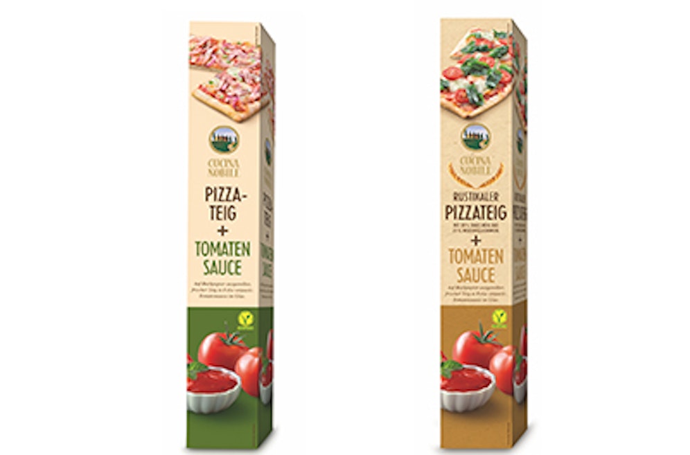 Cucina Nobile Pizzateig und Rustikaler Pizzateig mit Tomatensauce 600 g