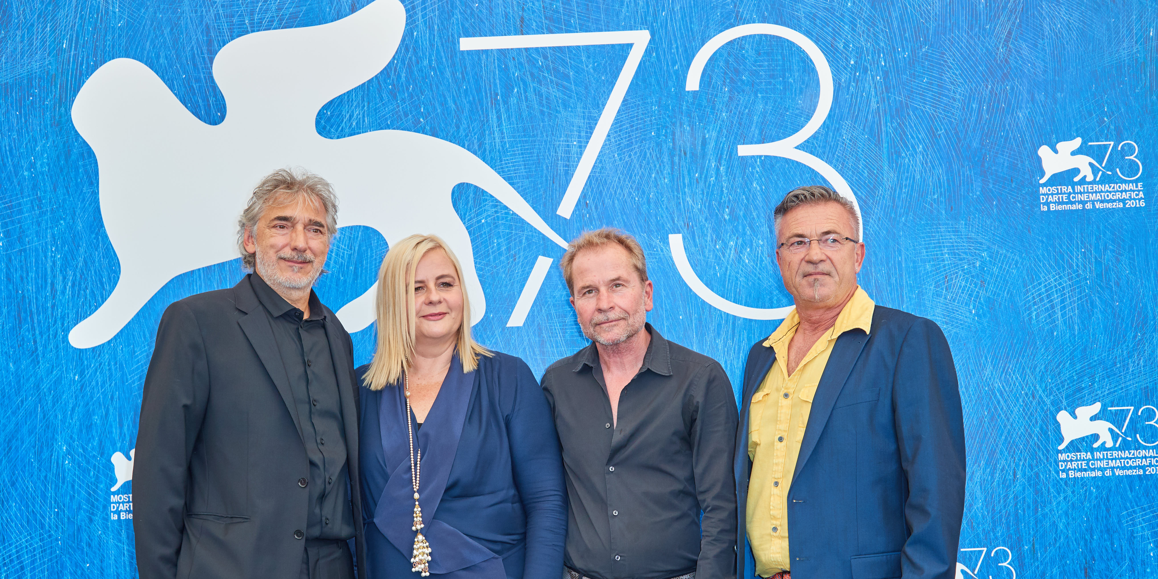 Veronika Franz und Ulrich Seidl mit ihrem Film "Safari" in Venedig, 2016