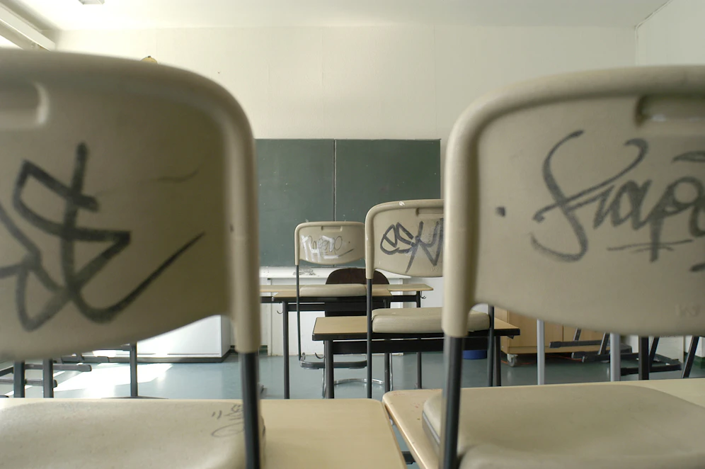 An einer deutschen Schulde begingen drei Schüler mehrere Vandalenakte. Schadenshöhe: Rund 150.000 Euro.